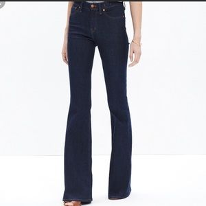 Madewell Flea Market Flare Dark Wash Jeans Size 30